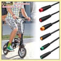 VERMILL 9มม. สำหรับ eBike bafang อุปกรณ์เสริม eBike ขาจอแสดงผล ขั้วต่อฐาน สายเคเบิล2/3/4/5/6Pin ขั้วต่อกันน้ำ