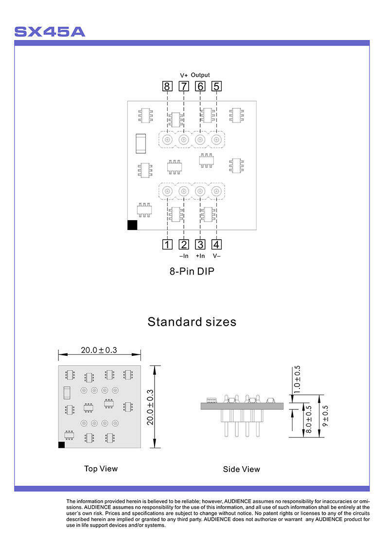 Douk Audio Discrete Single Op Amp Audio Preamp HiFi Op amp Module Chip 