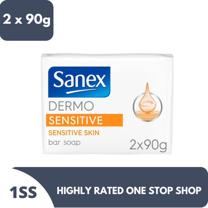 Sanex Dermo Sensitive Skin Hypoallergenic Bar Soap 2 x 90g Lazada PH