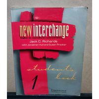 หนังสือ New Interchange Level 1 English for International Communication Students Book