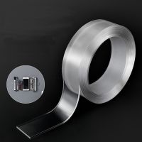 ▧☬☃ 1Pc 5M Nano Tape Double Sided Tape Transparent NoTrace Reusable Waterproof Adhesive Cleanable Tape Home Bathroom Accessories