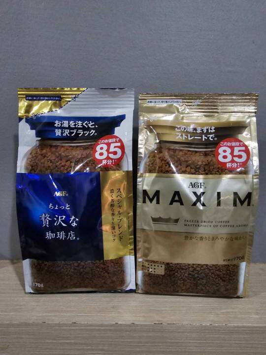 พร้อมส่ง-agf-maxim-gold-freeze-dried-coffee-170g-85-cups-กาแฟ-maxim-สีทอง-170-กรัม-85ถ้วย