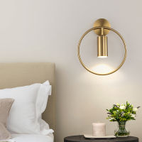 Modern Wall Light Led Indoor Gold Ring Living Room Decoration Luxury Nordic Sconce Lighting Vanity Bedroom Stairway Balcony Lamp