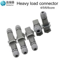 HDC HA Rectangular Heavy Duty Connector 10A 16A 4 5 6 8 Pin Core Aviation Waterproof Industrial Plug Socket