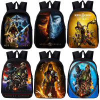 Mortal Kombat Backpack Children Kindergartens Bags Anime Cartoon School Knapsack Boys Girls Mini Rucksack Kids Bookbag Satchel