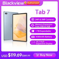 Blackview Tab 7 Tablet PC 10.1 inch Android 11 WIFI 4G LTE Phone Call Tablets 3GB RAM 32GB ROM 5MP Rear Camera 6580mAh FM OTG