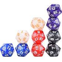 【LZ】 10 peças d20 pérola redemoinho spindown dice vida contador cores aleatórias para mtg magia