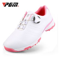 "PGM Golf รองเท้าผู้หญิง Lady White Breathable Anti-Slip Sneaker Waterproof Rotating Lace"