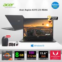 โน๊ตบุ๊ค Acer Aspire A315-23-R8AA [Ryzen 3 3250U/ 8GB/ 512GB/15.6"FHD/ ประกัน 2Y]