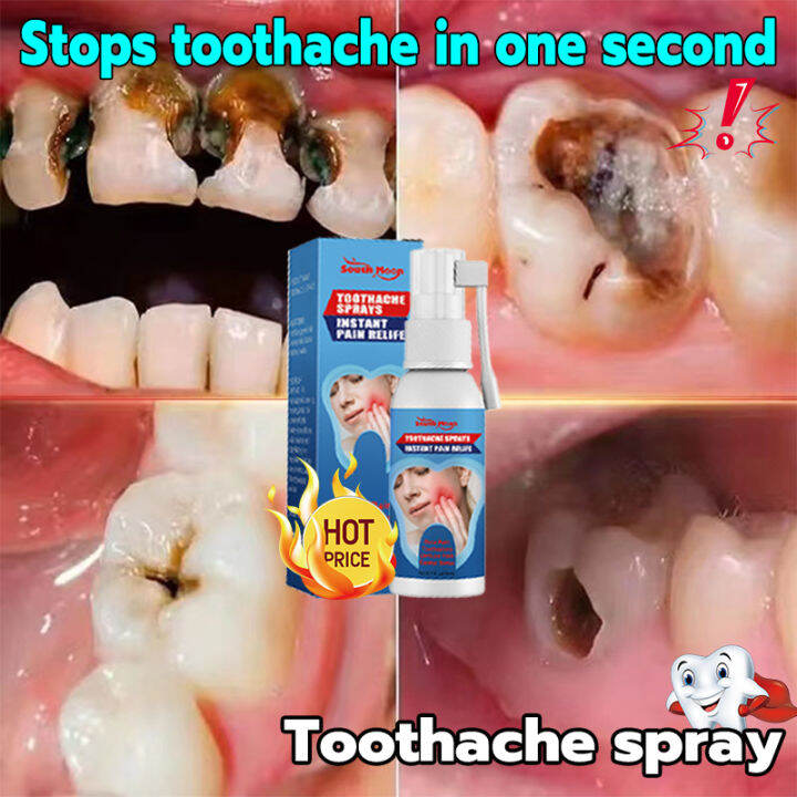 Toothache Spray 20ml Fast Pain Relief Plant Extracts Hormone Free Wisdom Tooth Removal Toothache