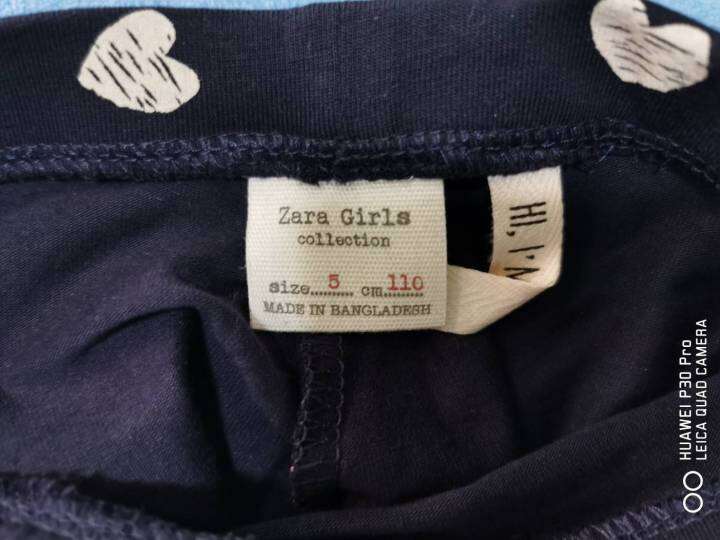 zara-girls-กางเกงเลคกิ้ง-2-สี-2-ลาย-สีกรม-ลายหัวใจ-สีเทา-ลายแมวเหมียว-size-5-14y