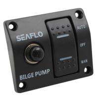 Aternee สวิตช์ปั๊มน้ำท้องเรือ seaflo-3 WAY Auto/OFF/Manual Control Panel Marine