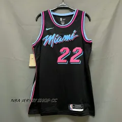 Nike NBA SW 19-20 Miami Heat Dwyane Wade 3 ViceWave City Edition Swingman Jersey Blue AV4650-425