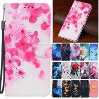 A04 Case Leather Capa For Samsung Galaxy A 04 Cover on For Galaxy A04s A03s A03 A01 Core A02s Magnetic Painted Phone Wallet Case