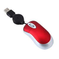 Universal Mini Retractable Mouse แบบพกพา1600DPI USB Optical Mini เมาส์แบบมีสาย Ergonomics Home Office เม้าส์สำหรับคอมพิวเตอร์ PC แล็ปท็อป