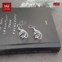 MT ต่างหูเงินแท้ เกลียว แบบห้อย ตะขอเกี่ยว Solid 925 Sterling Silver Earrings (se489) MT Jewelry มณีธารา