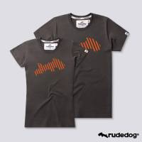 Rudedog เสื้อยืดชาย/หญิง สีเทาดิน รุ่น Backslash (ราคาต่อตัว)