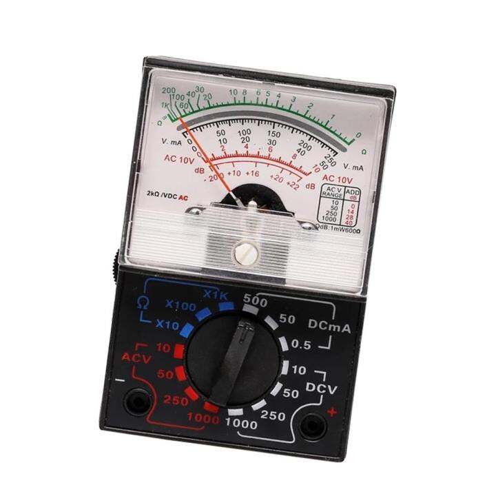 Pointer Multimeter Black Safe Accurate Pointer Voltimeter 