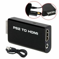 ☽ PS2 to HDMI-compatible Audio Video Converter Adapter AV Compatible Sony Sony PlayStation 2 Plug-and-Play Part Cable