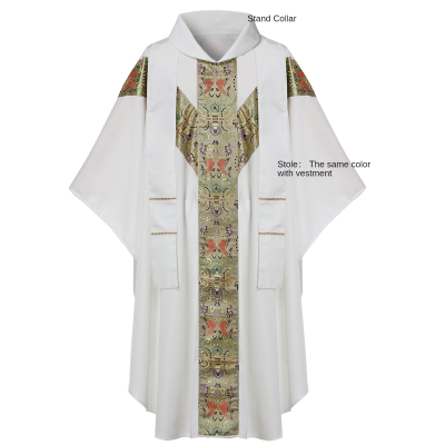 โบสถ์สีขาว Clergy เสื้อคลุมพระคาทอลิก