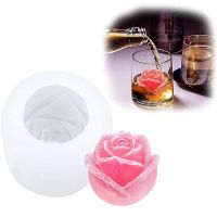 3D Silicone Rose Shape Ice Cubes Mold Mould for Cocktails Drink Iced Tea Kitchen bar Supplies Lce Cube Decoration форма для льда Ice Maker Ice Cream M