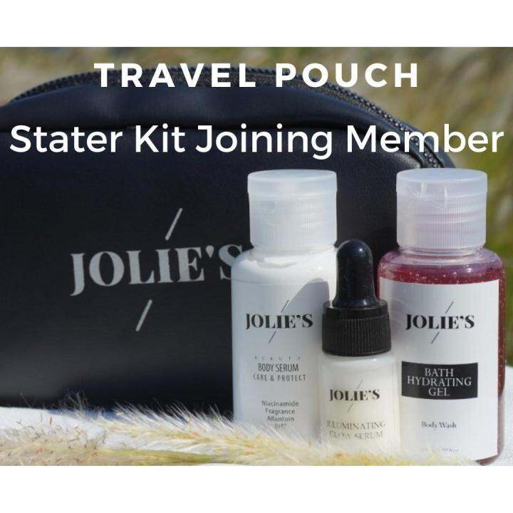Skin Care Wanita Jolie's Travel Kit Jolies Body Serum, Body Wash dan