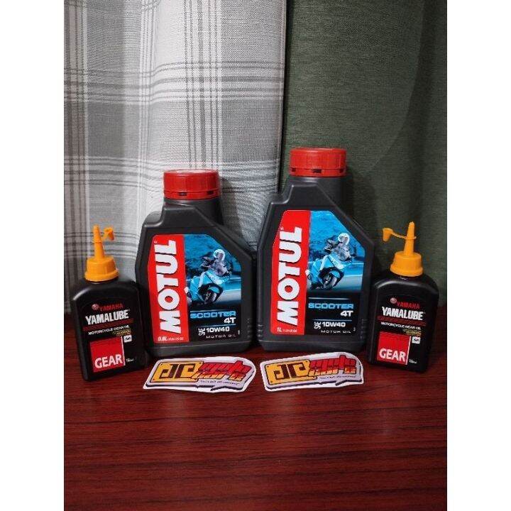 MOTUL SCOOTER 4T 10W40 800ML/1L YAMALUBE GEAR OIL 100ML Noise reduction