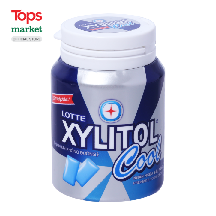 Kẹo Gum Không Đường Lotte Xylitol Cool 58G Siêu Thị Tops Market Lazada vn