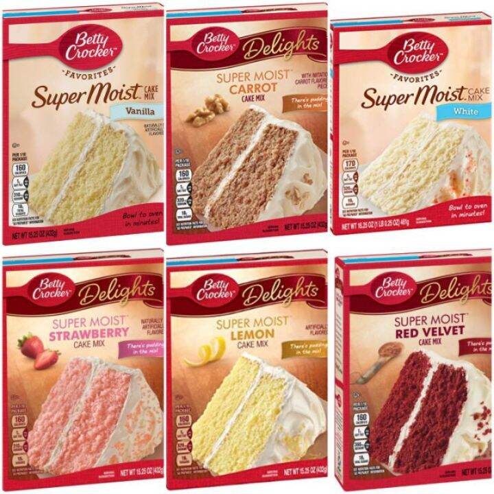 Betty Crocker Cake Mix Tepung Kek Segera Assorted Flavours Lazada 5101