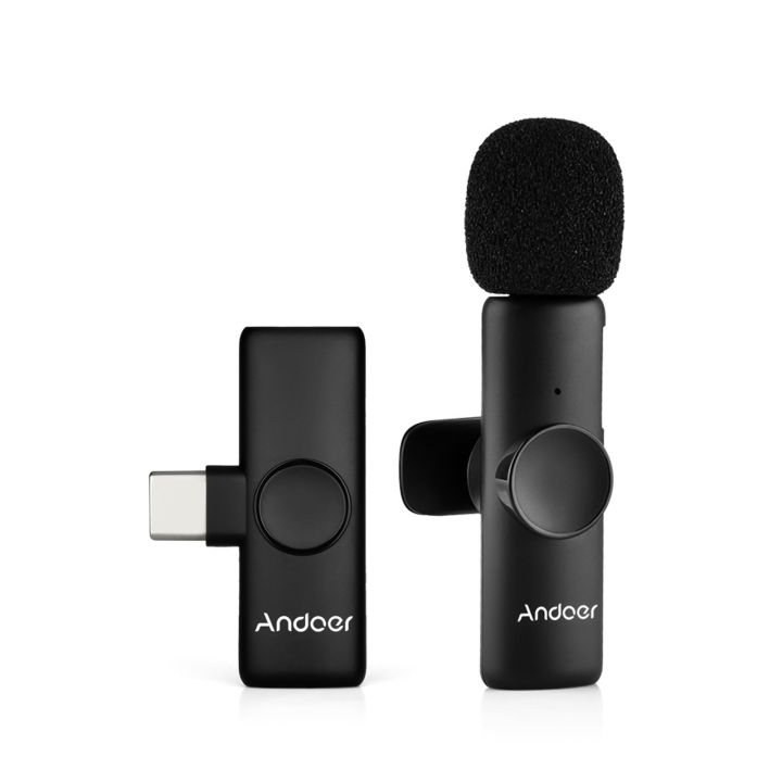 andoer-1-trigger-1ไมโครโฟนขนาดเล็ก1เครื่องส่งสัญญาณ-1คลิปตัวรับไมโครโฟนเสียบปลั๊กและเล่นสำหรับ-type-c-แท็บเล็ตสมาร์ตโฟน-vlog