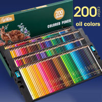 4872120150200 Color Professional Oil Colored Pencils Wood Soft Watercolor Pencil For School Draw Sketch Art Supplies