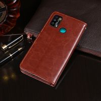 ♈ Dla Infinix Hot 9 grać przypadku etui Flip Wallet biznes skórzany futerał na telefon dla Infinix Hot 9 grać X680 pokrywa z gniazda na kartę akcesoria