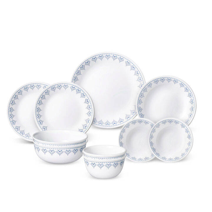 ชุดทานอาหารเย็น-corelle-patchwork-10p