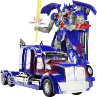 Transformers Optimus Prime Hornet โมเดลรถทำมือ หุ่นยนต์ไดโนเสาร์ ของเล่นเด็กขนาดใหญ่