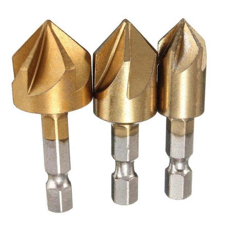 hh-ddpj3pcs-5-flute-chamfer-countersink-1-4-hex-shank-hss-wood-chamfering-cutter-chamfer-12-16-19mm-countersink-drill-bit