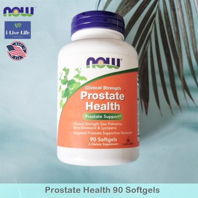 อาหารเสริม สำหรับผู้ชาย ต่อมลูกหมาก Prostate Health 90 Softgels - Now Foods
