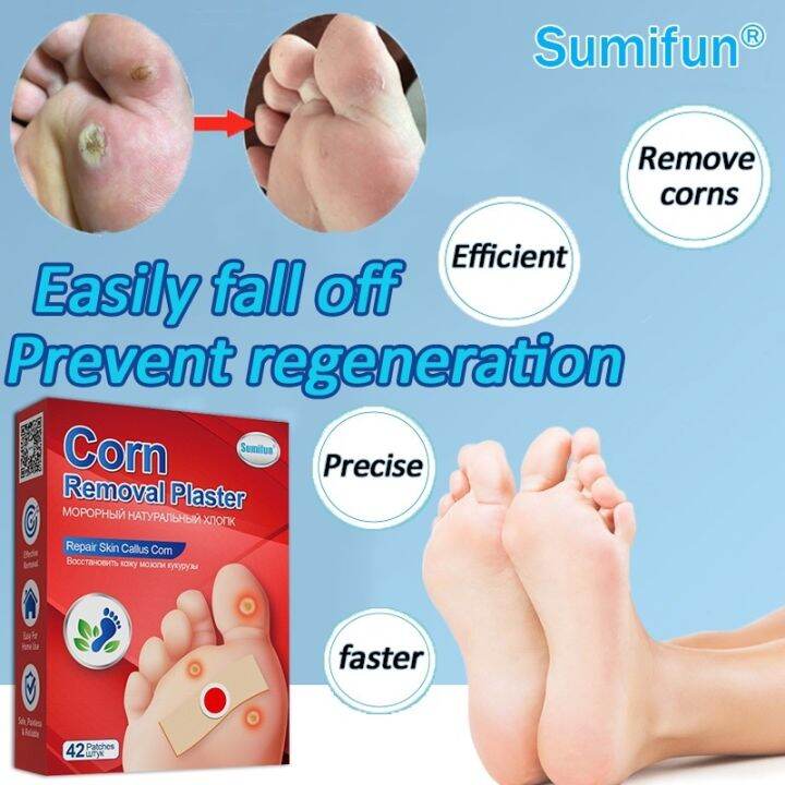 New 2023 42pcs Warts remover Foot Corns Remover Patch To remove ...