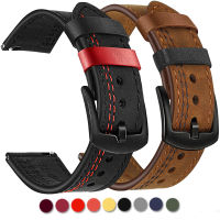 Vintage Genuine Leather Watchbands Multi Colors Belt 22mm 20mm Women Men Cowhide Watch Band Strap Watchband