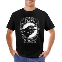 Nevermore - Quoth The Raven - The Raven By Edgar Allen Poe T-Shirt Customized T Shirts Cat Shirts Plain White T Shirts Men