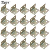 ♣∏◆ 20PCS 90 Degree Angle Bracket Cabinet Stainless Steel Corner Brace Joint Bracket Fastener Furniture Cabinet Screens Bracket