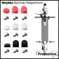 WUXU 3Pcs/set 3สี สกรูไฟฟ้า ปลั๊กเสียบ สกูตเตอร์ด้านหลังชิ้นส่วน หมวกยาง สกรูกันชนหลัง สกรูบังโคลน