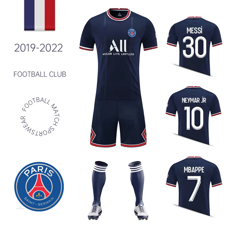 Shorts Suitable For Adults 2020-2021 Soccer Jersey 10.Neymar Jr Football Uniform Long Sleeve Soccer Shirt 