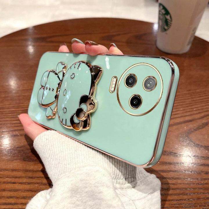 folding-makeup-mirror-phone-case-for-infinix-note-12-pro-4g-5g-x676b-x671b-infinix-note-12-2023-case-fashion-cartoon-cute-cat-multifunctional-bracket-plating-tpu-soft-cover-casing