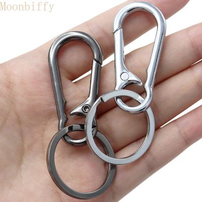 Unisex Key Chain Gourd Stainless Steel Buckle Carabiner Keychain Waist Belt Clip Keyring Anti-lost Ring Buckle Car Decor Gifts