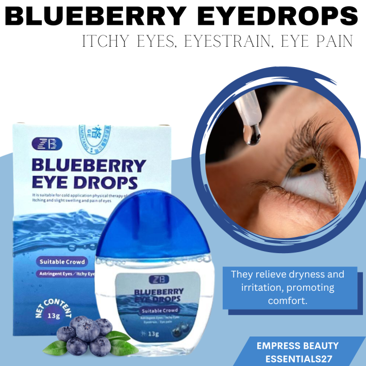 AUTHENTIC BLUEBERRY EYE FROPS Is suitable for cold application