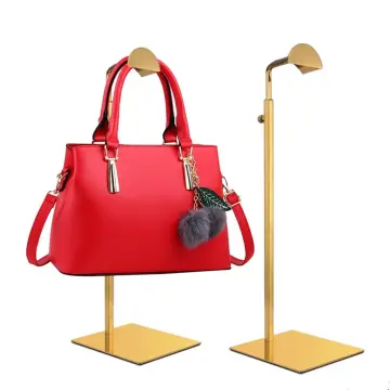 Buy LeinuosenLeinuosen 4 Pcs Purse Display Stand Adjustable Height Handbag  Display Stand T Bar Metal Purse Holder Purse Hanger Stand for Women Bag  Jewelry Hanging op Counter Boutique Store (Gold) Online at