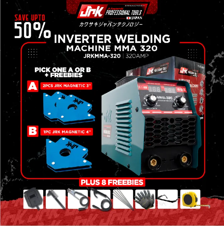 JRK JAPAN Inverter Welding Machine IGBT JRKMMA320 Ready to Use 320A + FREEBIES Lazada PH