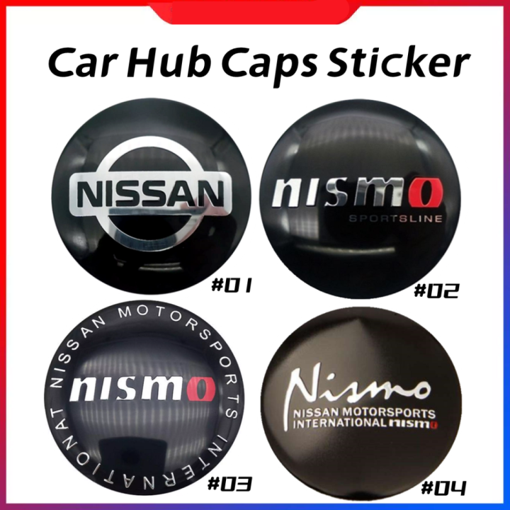 4ชิ้น/เซ็ต Nismo รถดุมล้อสติกเกอร์ที่มีคุณภาพสูง56มิลลิเมตรอลูมิเนียม ...