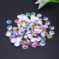 100pcs Mixed Color Adhesive Eyes with Eyelashes for Stuffed 6mm/8mm/10mm/12mm/18mm/20mm