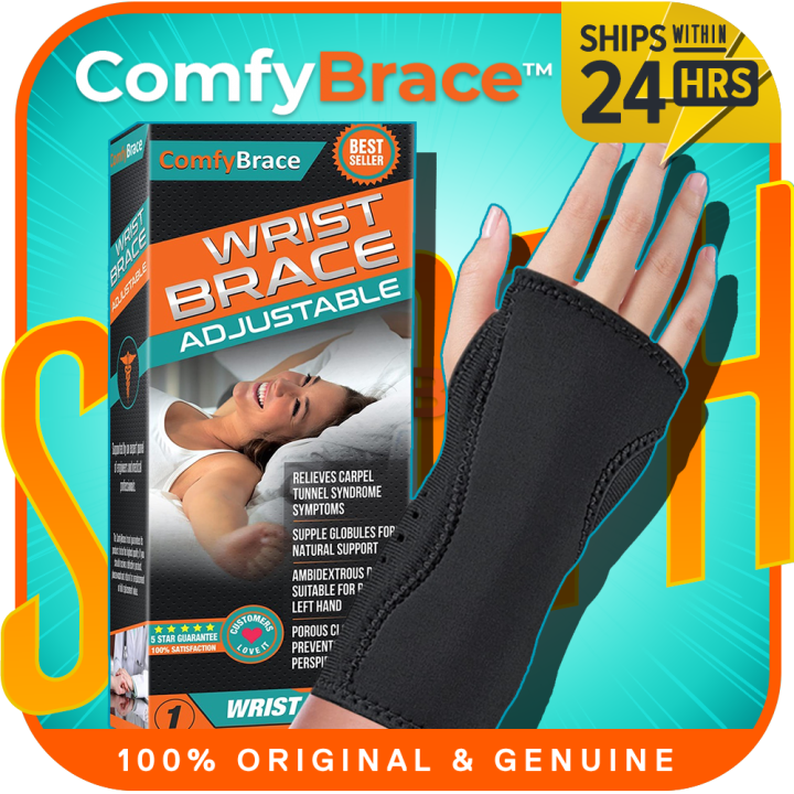ComfyBrace Night Wrist Sleep Support Brace Fits both hands l Posture